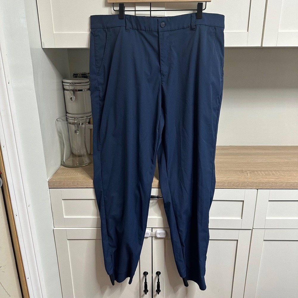 Good Good Golf Jogger Pants Mens 38 Navy Blue Performance Stretch Sports Chino